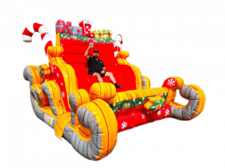 Santa Sleigh Inflatable