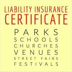 Insurance Certificate Parks/Venues/School